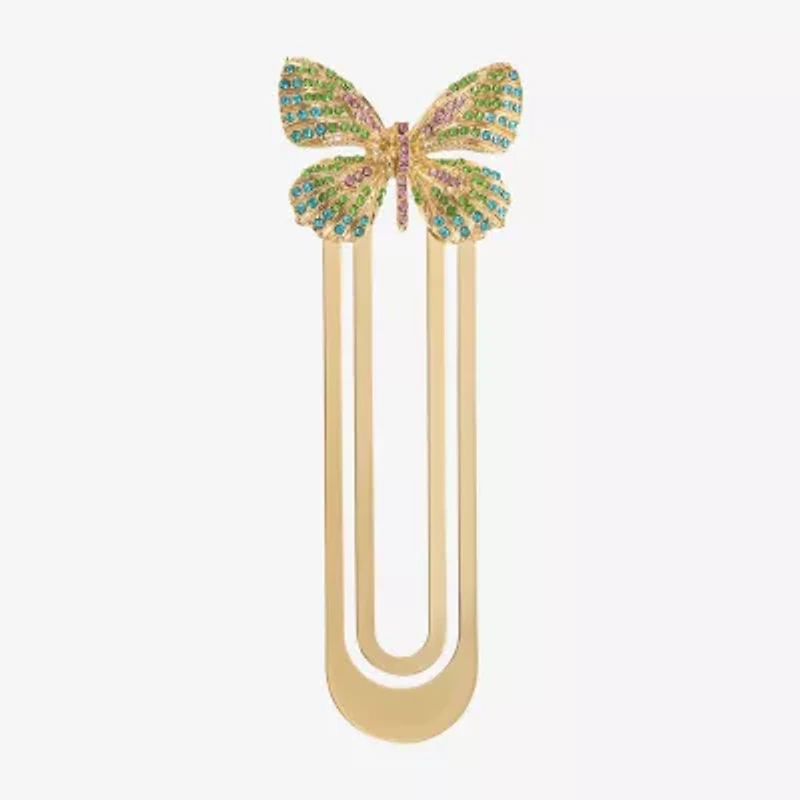 Monet Jewelry Gold Tone Multi Butterfly Bookmark