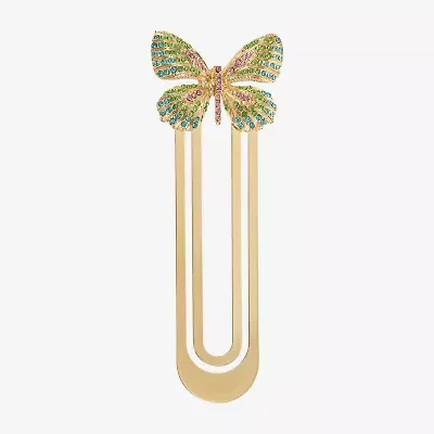 Monet Jewelry Gold Tone Multi Butterfly Bookmark