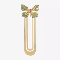 Monet Jewelry Gold Tone Multi Butterfly Bookmark