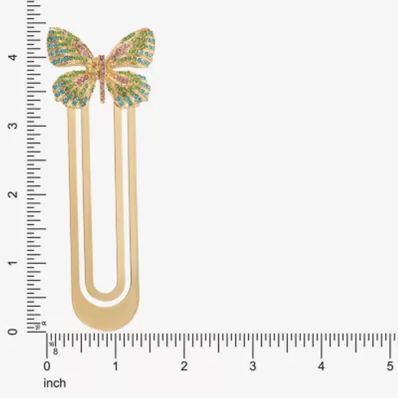 Monet Jewelry Gold Tone Multi Butterfly Bookmark