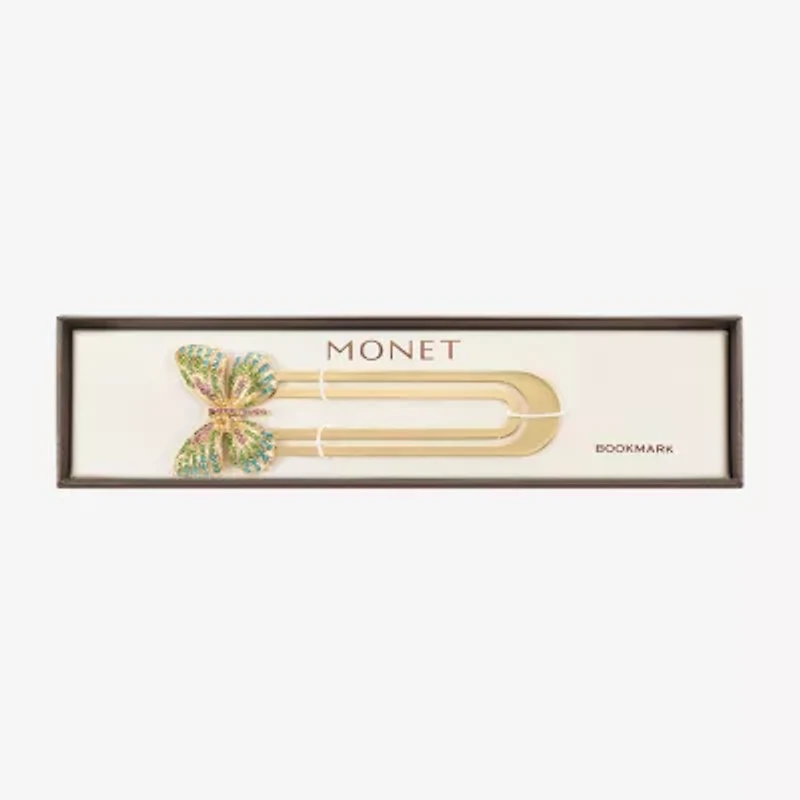 Monet Jewelry Gold Tone Multi Butterfly Bookmark