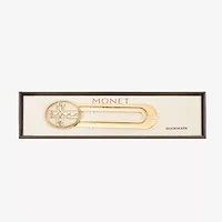 Monet Jewelry Gold Tone White Cross Bookmark
