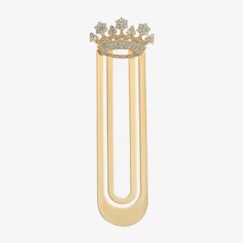 Monet Jewelry Gold Tone Crown Bookmark