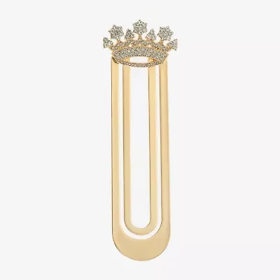 Monet Jewelry Gold Tone Crown Bookmark