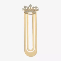 Monet Jewelry Gold Tone Crown Bookmark