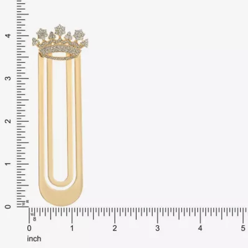 Monet Jewelry Gold Tone Crown Bookmark