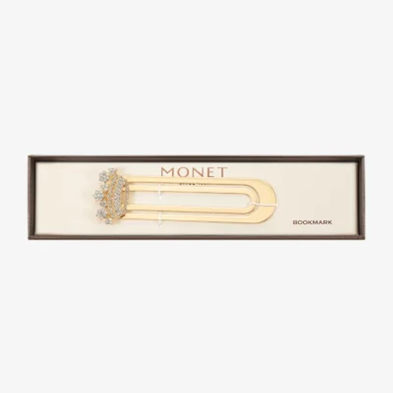 Monet Jewelry Gold Tone Crown Bookmark