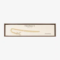 Monet Jewelry Gold Tone Shepherds Hook Initial Charm Bookmark