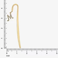 Monet Jewelry Gold Tone Shepherds Hook Initial Charm Bookmark