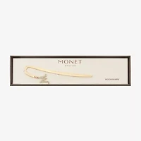 Monet Jewelry Gold Tone Shepherds Hook Initial Charm Bookmark