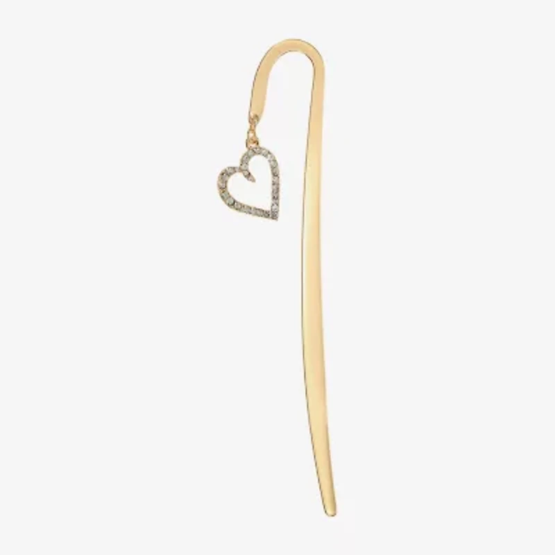 Monet Jewelry Gold Tone Shepherds Hook Initial Charm Bookmark