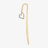 Monet Jewelry Gold Tone Shepherds Hook Initial Charm Bookmark