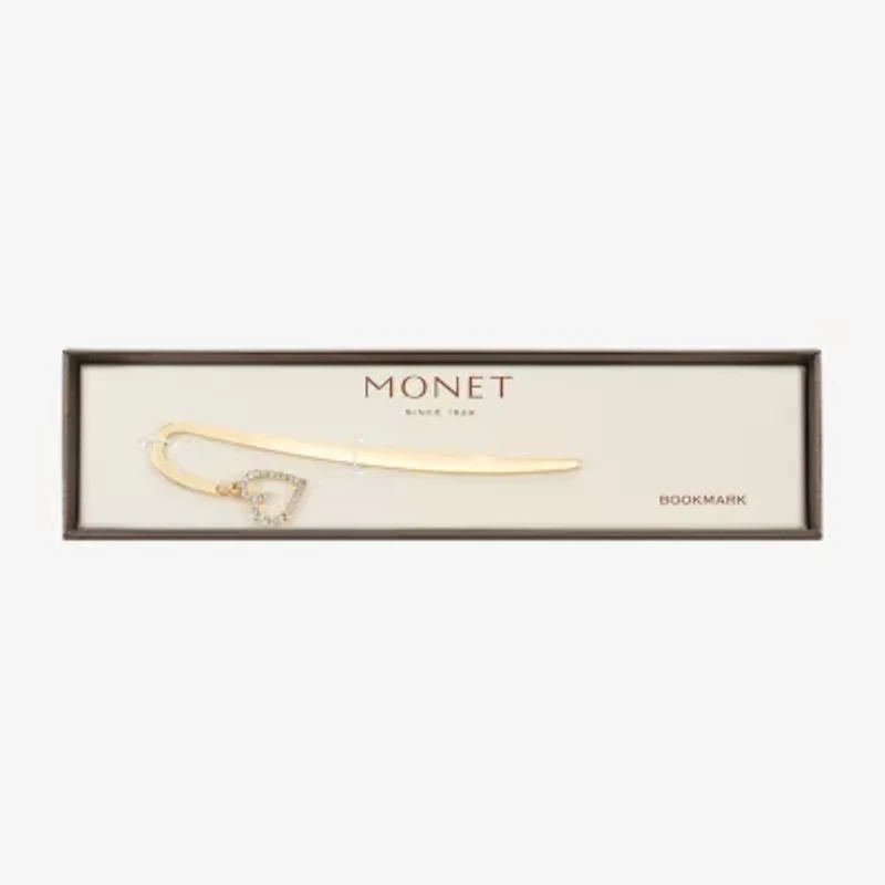 Monet Jewelry Gold Tone Shepherds Hook Initial Charm Bookmark