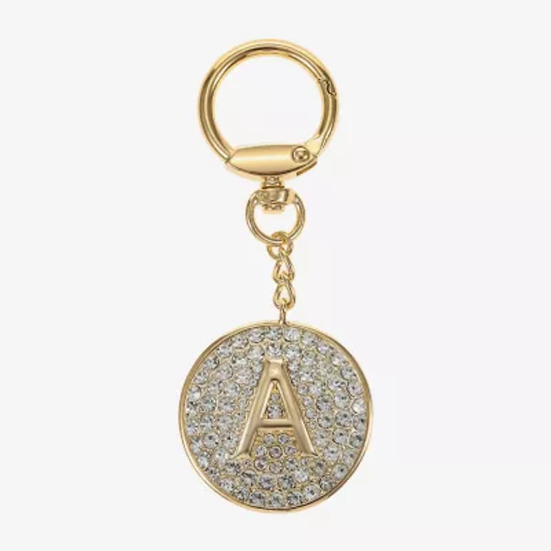 Monet Jewelry Gold Tone Pave Initial Bag Charm