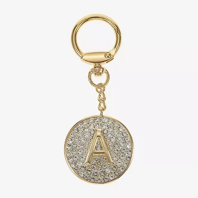 Monet Jewelry Gold Tone Pave Initial Bag Charm