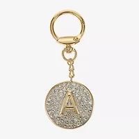 Monet Jewelry Gold Tone Pave Initial Bag Charm