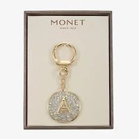 Monet Jewelry Gold Tone Pave Initial Bag Charm