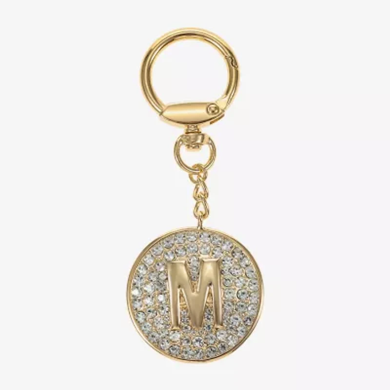 Monet Jewelry Gold Tone Pave Initial Bag Charm