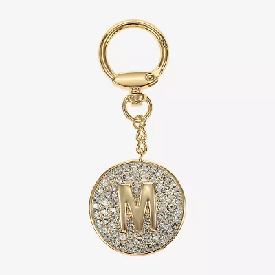 Monet Jewelry Gold Tone Pave Initial Bag Charm