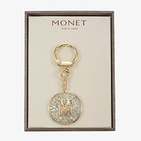 Monet Jewelry Gold Tone Pave Initial Bag Charm