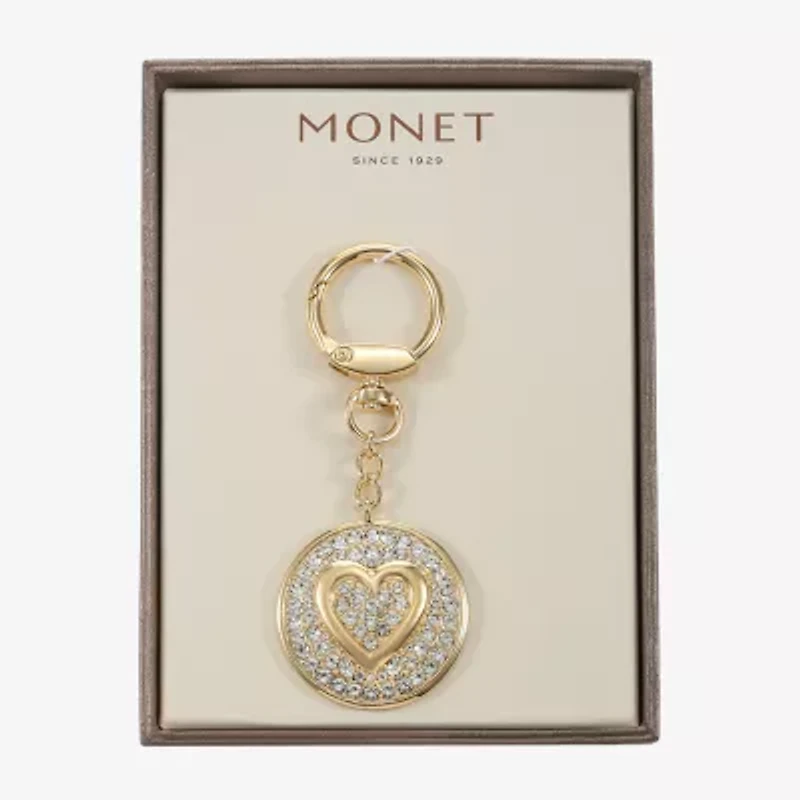 Monet Jewelry Gold Tone Pave Initial Bag Charm