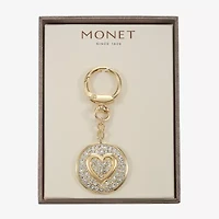 Monet Jewelry Gold Tone Pave Initial Bag Charm