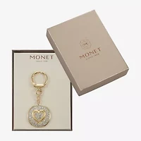 Monet Jewelry Gold Tone Pave Initial Bag Charm