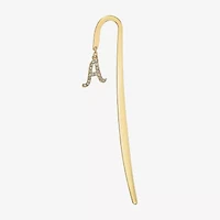 Monet Jewelry Gold Tone Shepherds Hook Initial Charm Bookmark