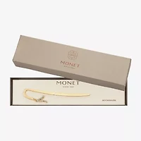 Monet Jewelry Gold Tone Shepherds Hook Initial Charm Bookmark