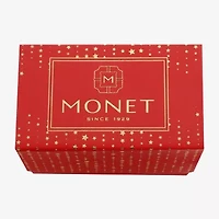 Monet Jewelry Gold Tone Womens Glass Angel Bangle Bracelet