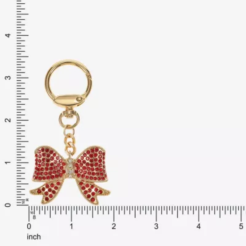 Monet Jewelry Gold Tone Red Bow Bag Charm