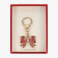 Monet Jewelry Gold Tone Red Bow Bag Charm