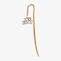 Monet Jewelry Gold Tone Shepherds Hook I Love Jesus Bookmark