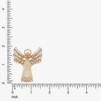 Monet Jewelry Gold Tone Glass Pin