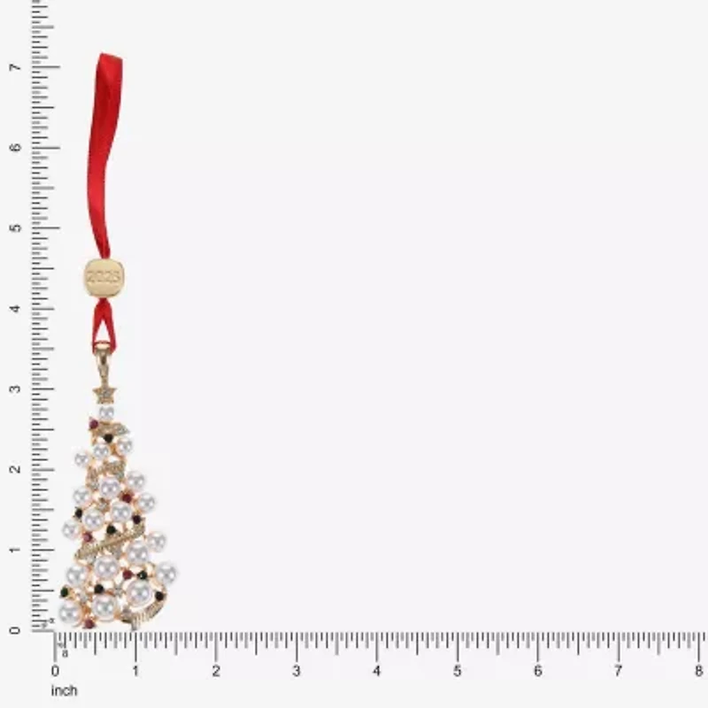 Monet Jewelry Gold Tone Christmas Tree Christmas Ornament