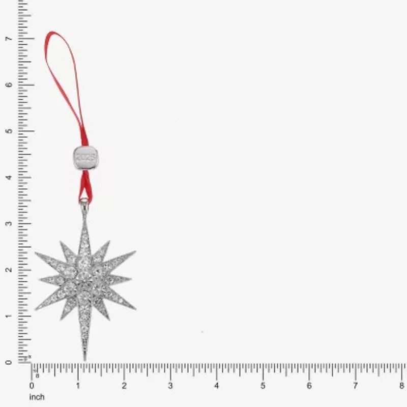 Monet Jewelry Silver Tone North Christmas Ornament