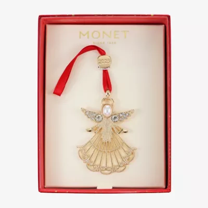 Monet Jewelry Gold Tone Christmas Ornament