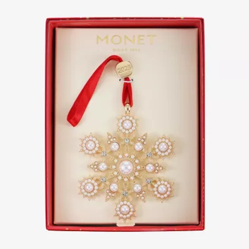 Monet Jewelry Gold Tone Christmas Ornament