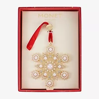 Monet Jewelry Gold Tone Christmas Ornament