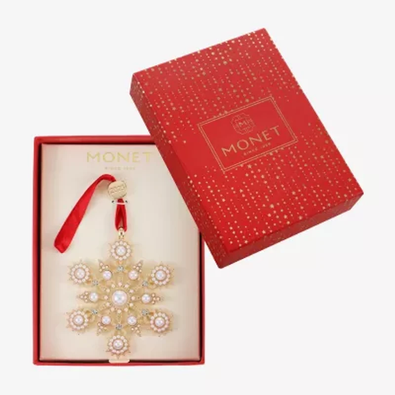 Monet Jewelry Gold Tone Christmas Ornament