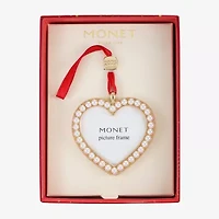 Monet Jewelry Gold Tone Frame Christmas Ornament