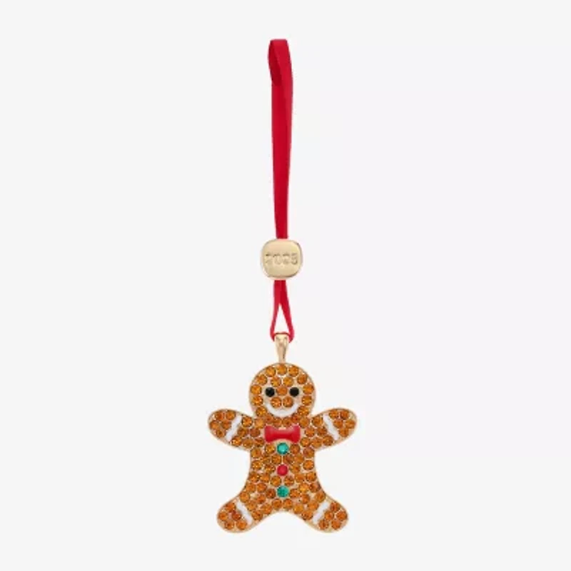 Monet Jewelry Gold Tone Gingerbread Man Christmas Ornament