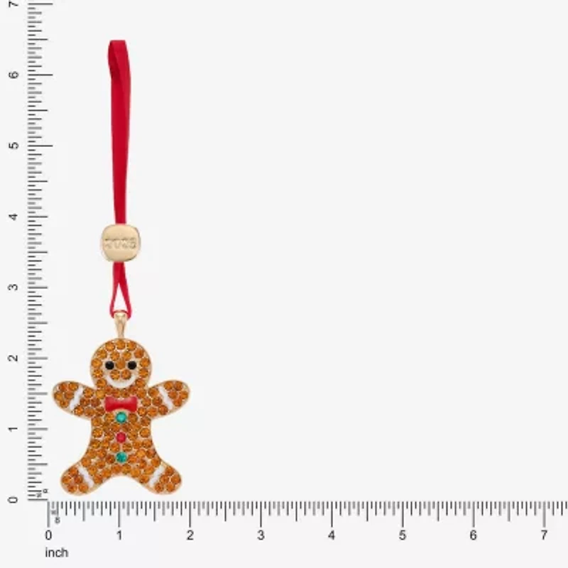 Monet Jewelry Gold Tone Gingerbread Man Christmas Ornament