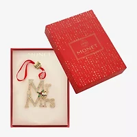 Monet Jewelry Gold Tone Mr & Mrs Christmas Ornament