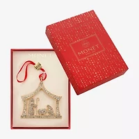 Monet Jewelry Gold Tone Nativity Scene Christmas Ornament