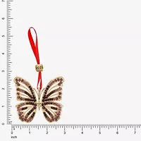 Monet Jewelry Gold Tone Purple Christmas Ornament