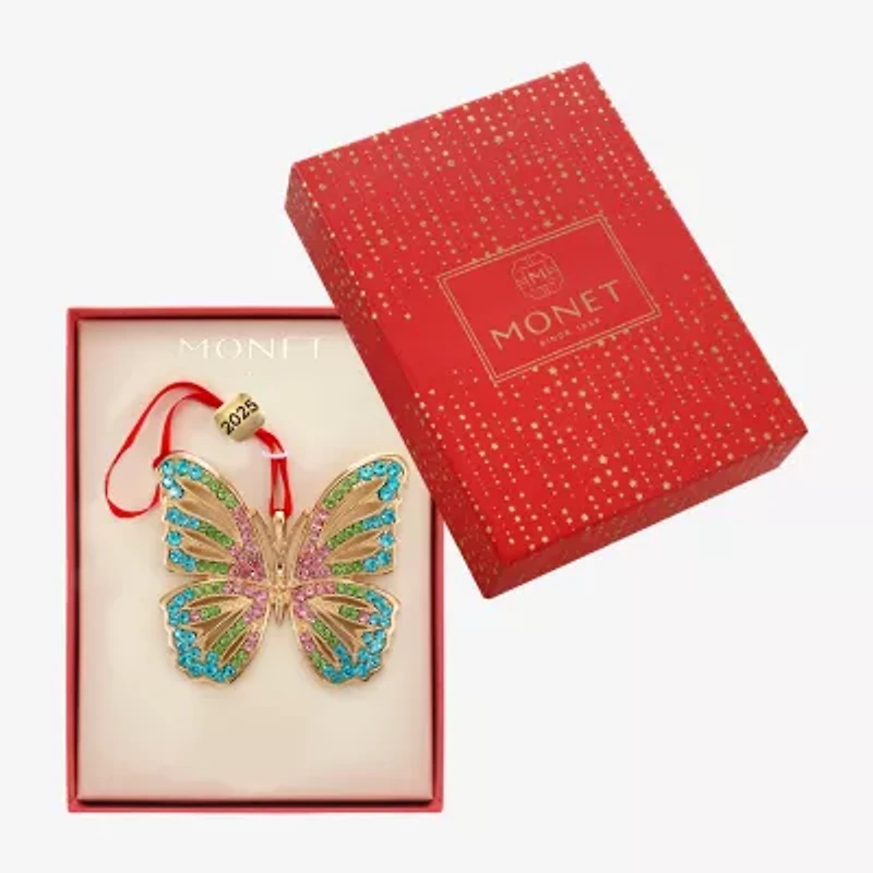 Monet Jewelry Gold Tone Multi Christmas Ornament