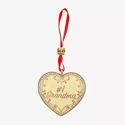 Monet Jewelry Gold Tone Grandma Christmas Ornament