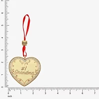 Monet Jewelry Gold Tone Grandma Christmas Ornament