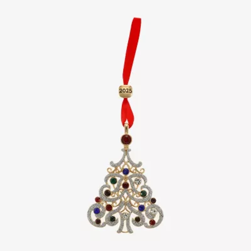 Monet Jewelry Silver Tone Christmas Tree Christmas Ornament